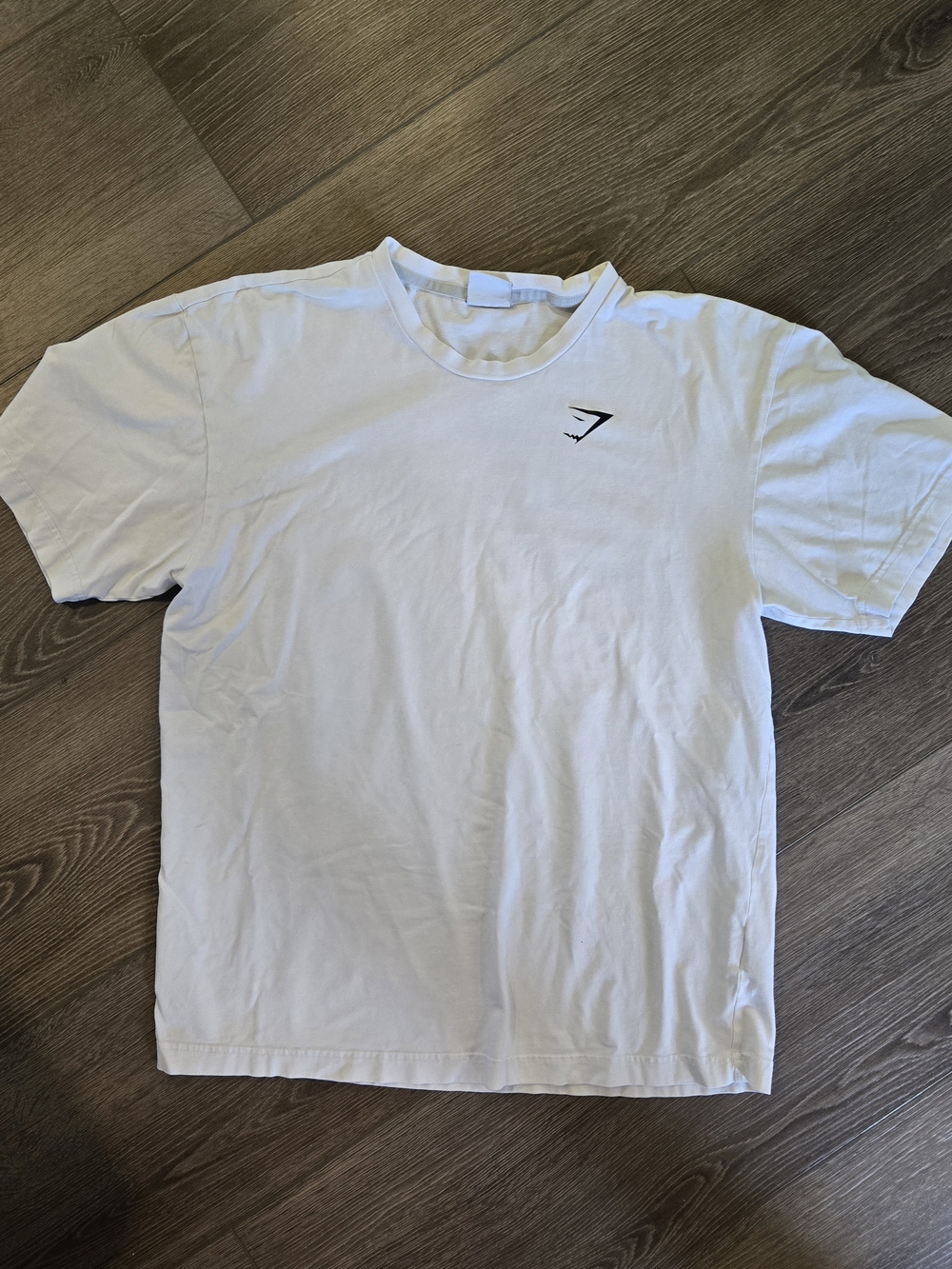 Gymshark White Short-Sleeve Logo Crew T-Shirt